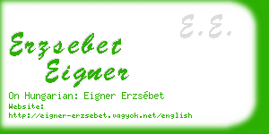 erzsebet eigner business card