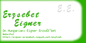 erzsebet eigner business card